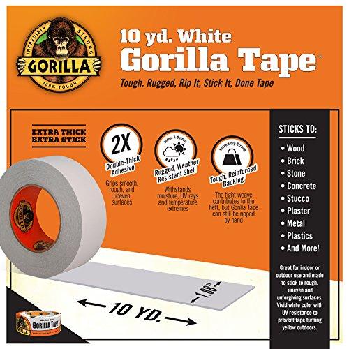 Gorilla 6010002-2 ホワイトテープ ダクトテープ、1.88インチ x 10ヤード2個パック 1 Pack 6010002 並行輸入｜aozoraichiba1968｜07