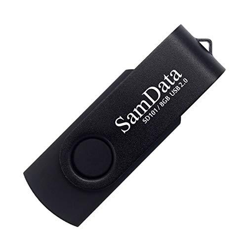 SamData USBフラッシュドライブ 8GB 1パック USB 2.0 サムドライブ スイベルメモリースティック データストレージ  並行輸入｜aozoraichiba1968｜02