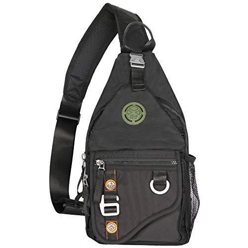 激安ブランド Vanlison スリングバックパック スリングチェストバッグ ショルダークロスボディバッグ メンズ レディース アウトドア 旅行 ウォーキング 犬 人気ブランド Turningheadskennel Com