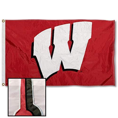 大学のウィスコンシン州刺繍とステッチナイロンフラグ 旗
