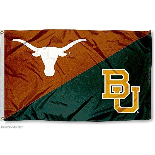Texas vs.ベイラー家Divided 3 x 5フラグ 旗