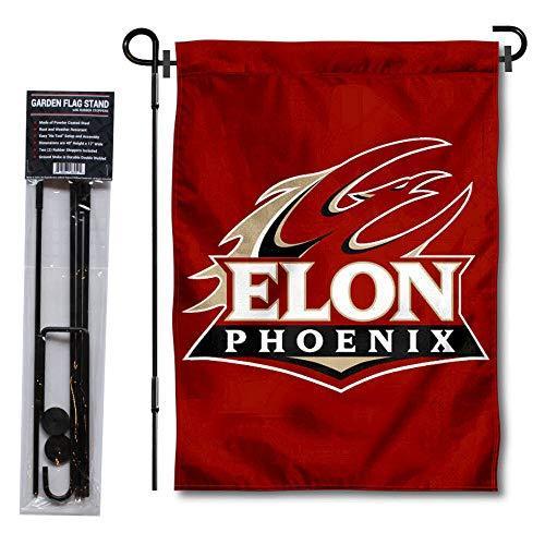 College Flags and Banners Co. Elon Phoenix ガーデンフラッグ 