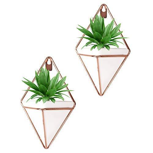 Originalidad ハンギングプランター セラミック 幾何学模様 壁プランターコンテナ 多肉植物 空気植物 ミニサボテン 人工植物など室内装飾 プランター Www Arrowspeedline Com Vn