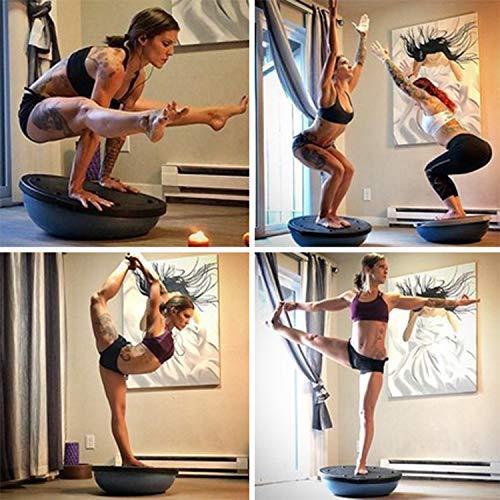 Tickas Half Ball Balance Trainer Exercise Ball with Straps Yoga 18.1‘’ Bala｜aozoraryohin｜04