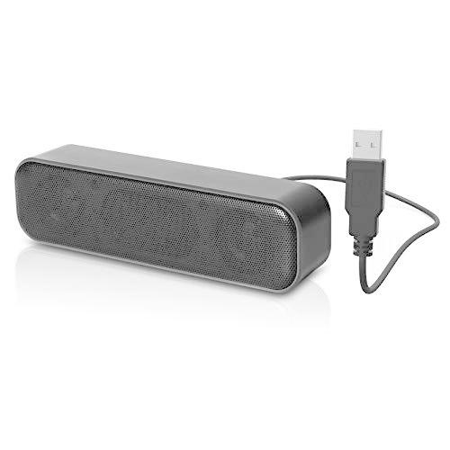 アップグレード Usbコンピュータスピーカー ステレオサウンド Amp 強化された低音 ポータブルミニサウンドバー Windows Pc デスクト Pcスピーカー