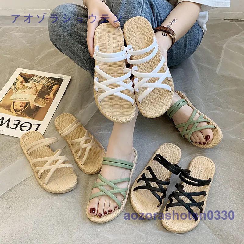 HERMES アンクストラップサンダル 23.5 ゴールド ウッド調ヒール www