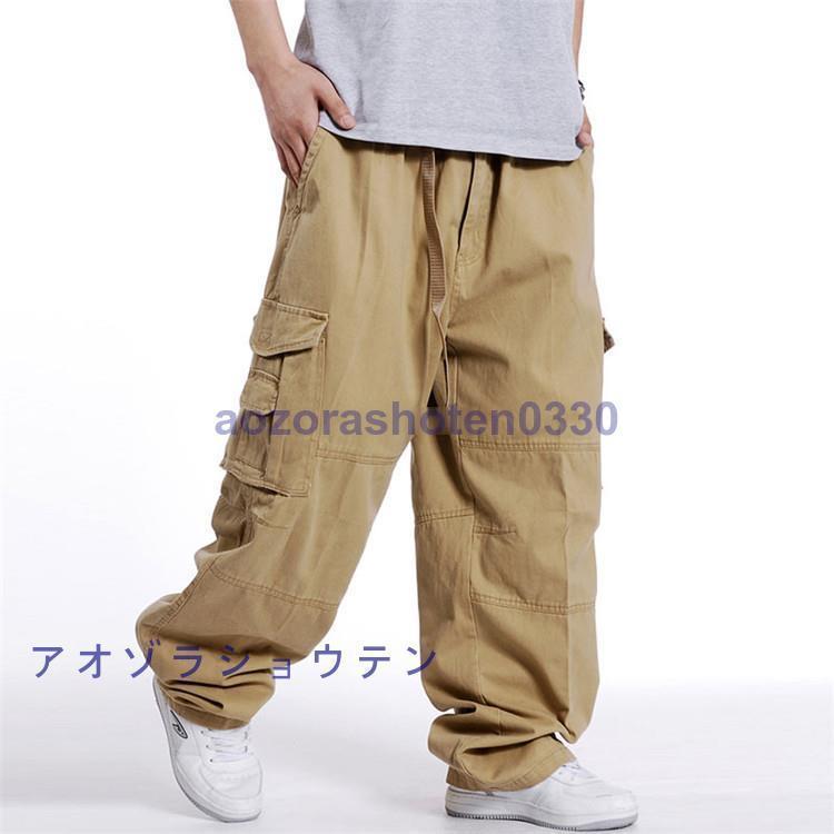 カーゴパンツ メンズ ワークパンツ 夏 ワイドパンツ 大きいサイズ