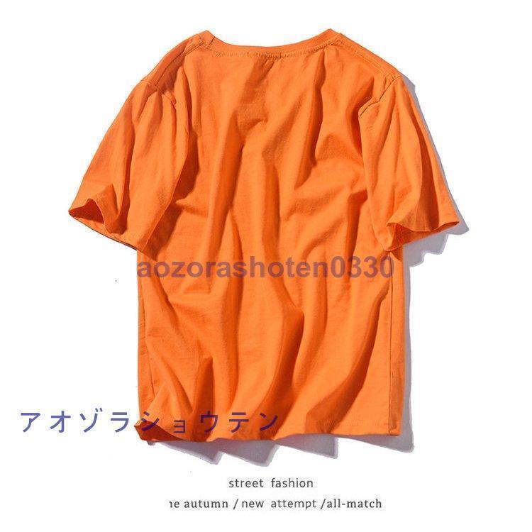 ｔシャツ メンズ 半袖 カットソー 半袖Tシャツ ティシャツ 無地 大きいサイズ クルーネック 綿100％ 夏 インナー｜aozorashoten0330｜16