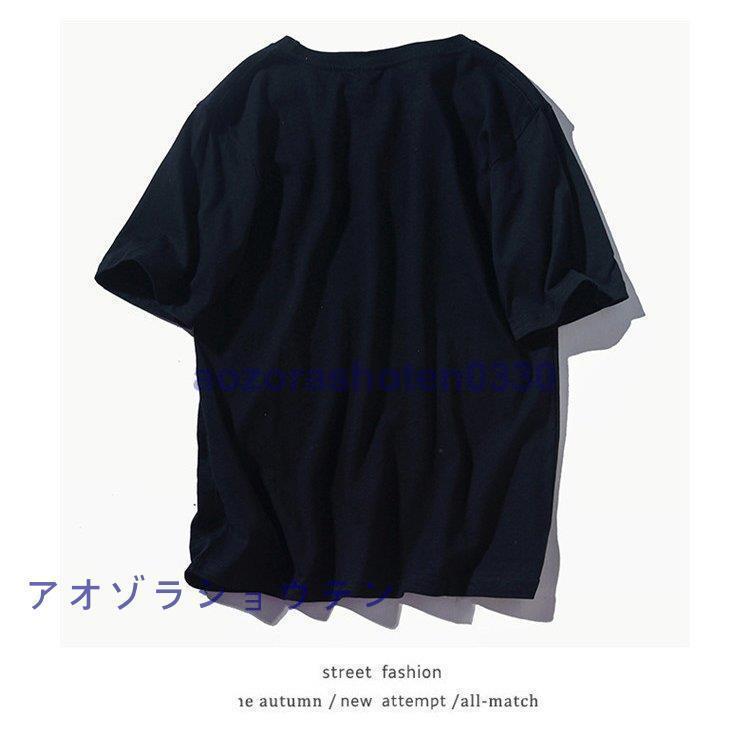 ｔシャツ メンズ 半袖 カットソー 半袖Tシャツ ティシャツ 無地 大きいサイズ クルーネック 綿100％ 夏 インナー｜aozorashoten0330｜10