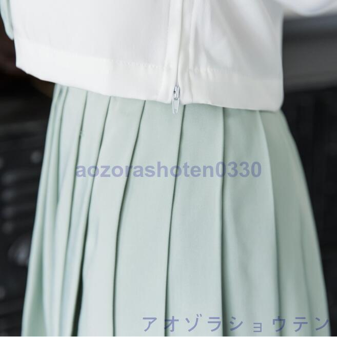 セーラー服 清純マリン風 ロリータプリーツミニスカート 2点セット