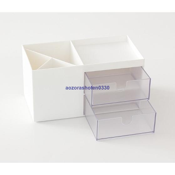 オフィス 収納 化粧品収納 収納 ボックス プラスチック ホワイト｜aozorashoten0330｜04