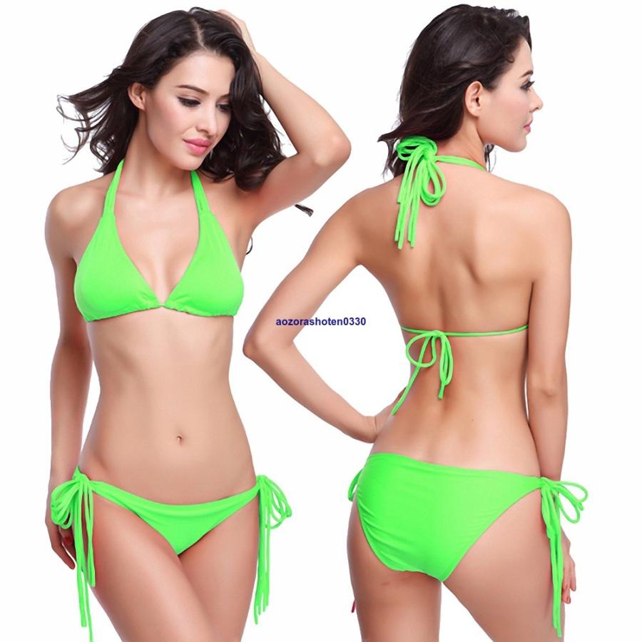 三角ビキニ シンプル 水着 レディース ビキニ BIKINI 2点セット 三角ビキニ シンプル 水着 レディース ビキニ BIKINI 2点セット
