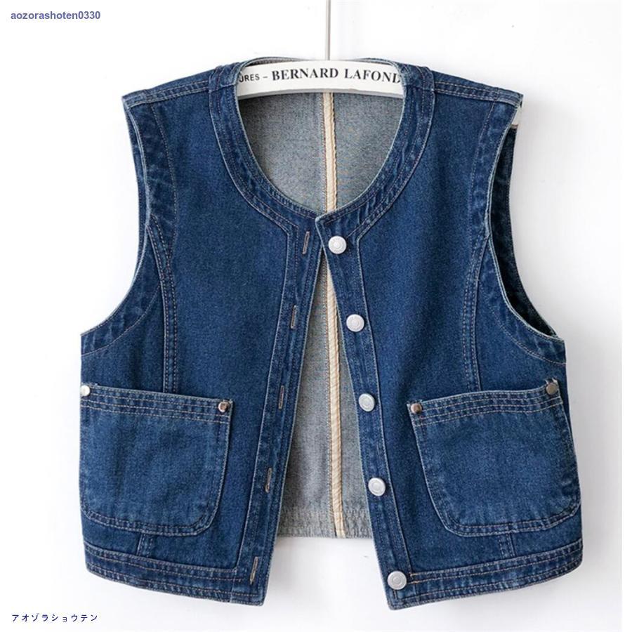 soduk ノースリーブ デニムジャケット soduk（スドーク）の「wave denim jacket（デニムジャケット