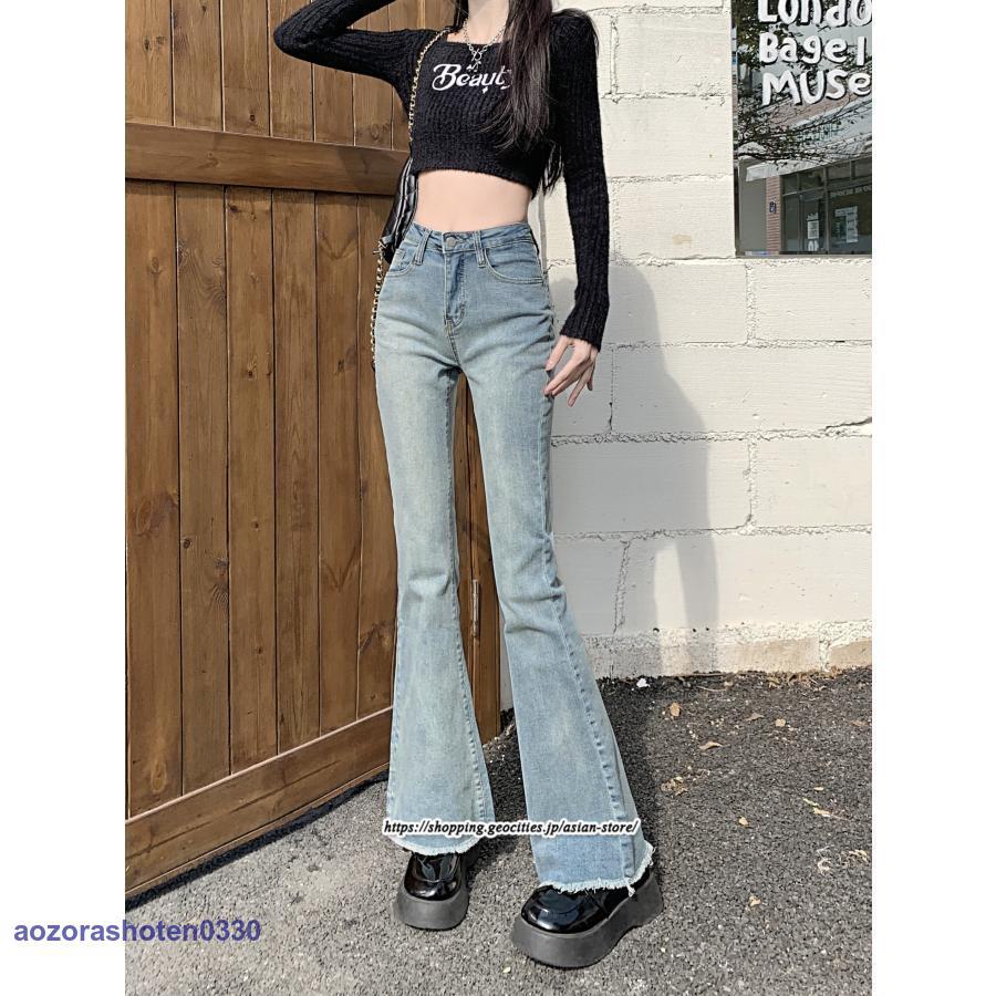 フレアジーンズ デニムパンツ レディース ベルボトム ブーツ フレアジーンズ デニムパンツ レディース ベルボトム ブーツ