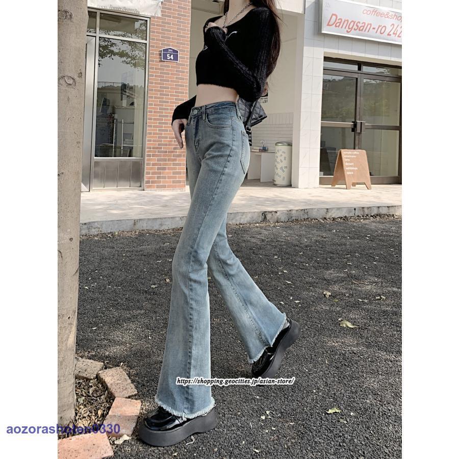 フレアジーンズ デニムパンツ レディース ベルボトム ブーツ フレアジーンズ デニムパンツ レディース ベルボトム ブーツ