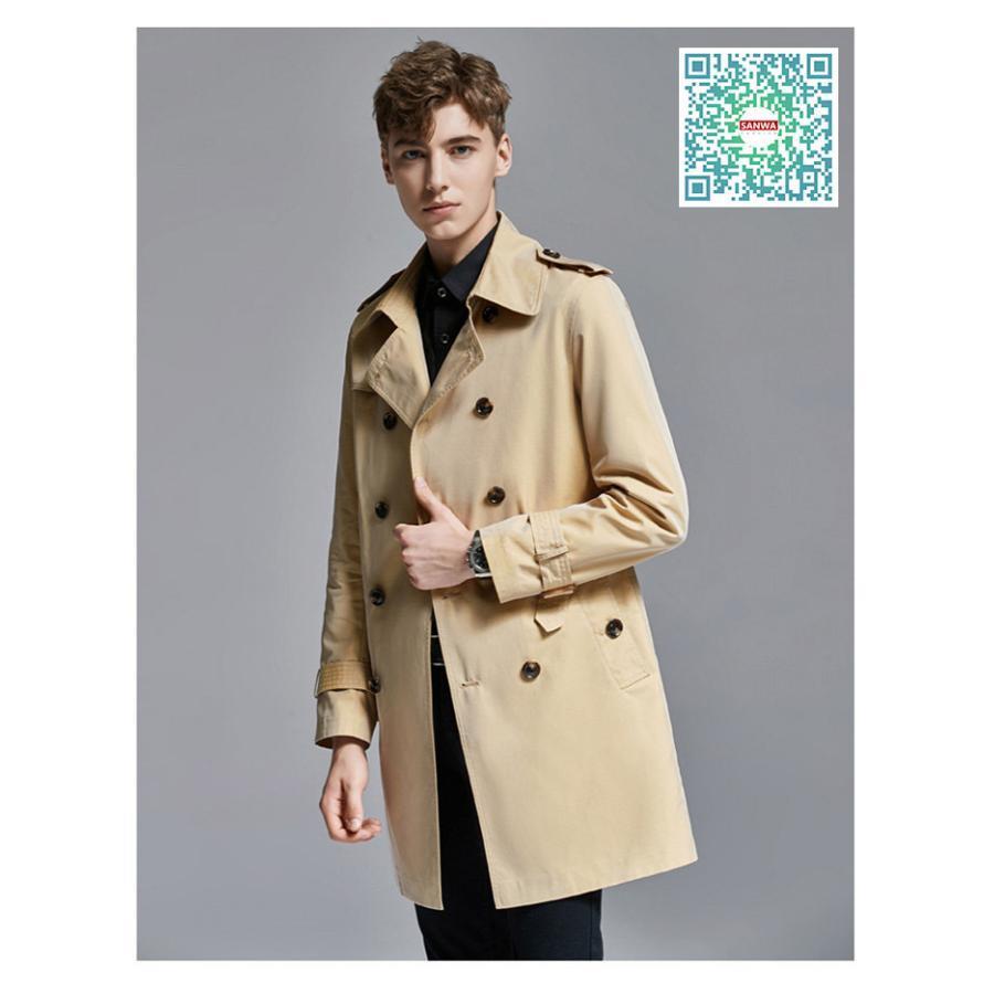 メンズトレンチコート コート 春秋冬 メンズ ジャケット ロング