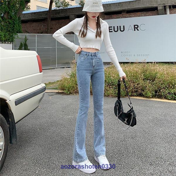 デニムブーツカットパンツ レディース ジーンズ デニムパンツ デニムブーツカットパンツ レディース ジーンズ デニムパンツ