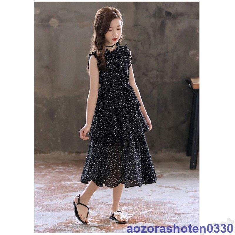 ワンピース キッズ 女の子 夏 ノースリーブ 子供ワンピース キッズワンピース 黒ワンピース ロング丈 ゆったり ジュニア 子供服 110 1 130 140 150 160cm Lm0615 Ktxz479 アオゾラショウテン 通販 Yahoo ショッピング
