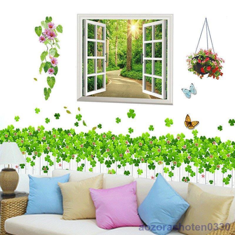 インテリア 雑貨 ウォールステッカー ルームデコ 壁紙デコ 壁紙シール ボタニカル 緑 植物 花 フラワー グリーン ピンクリビング Obczwob5dc テーブル Studiocosmetica Com