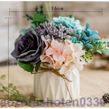 造花 インテリア 花瓶付き フラワーアレンジメント ブーケ パーツ