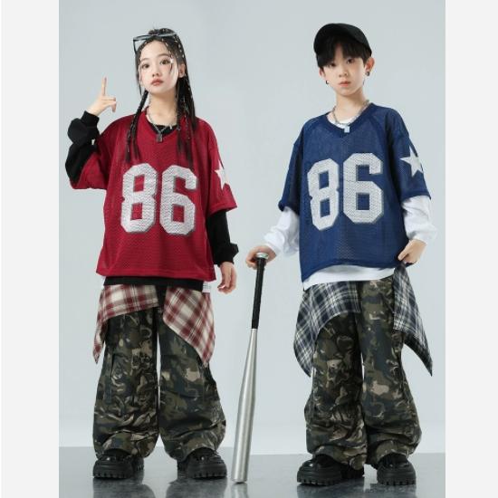 スカート ダンス衣装 キッズ ダンス ヒップホップ チェック柄