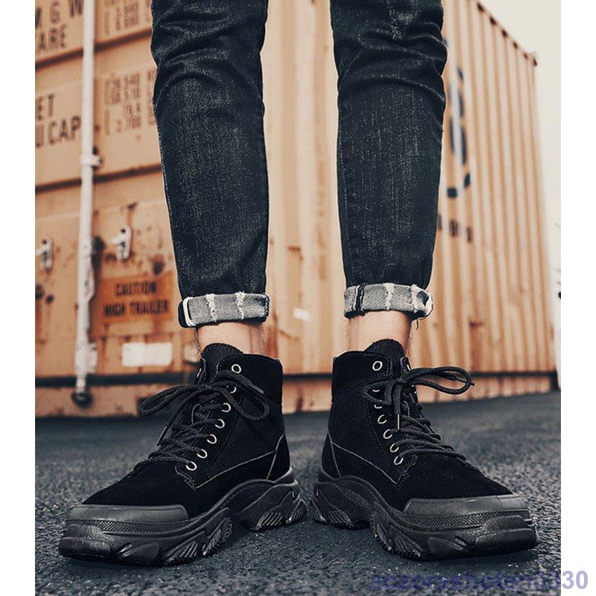 マーチンブーツ メンズ シューズ 靴 メンズファッション ショートブーツ ハイカット ブーツ 紳士靴 復古 厚底 英国風 アウトドア カジュアルシューズ 秋冬 新作