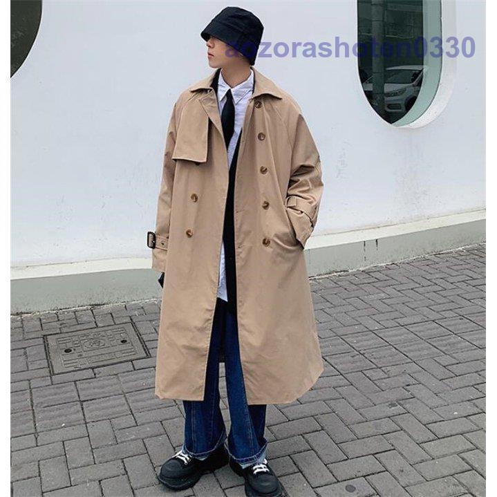 D'HOMME A HOMMEトレンチロングコート　Lサイズ Amazon.co.jp: Oiwenjuanh トレンチコート メンズ ロングコート