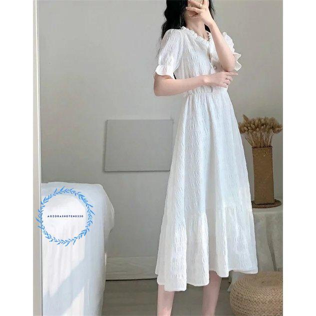 白 ワンピース ドレス 可愛い おしゃれ ワンピ Aライン