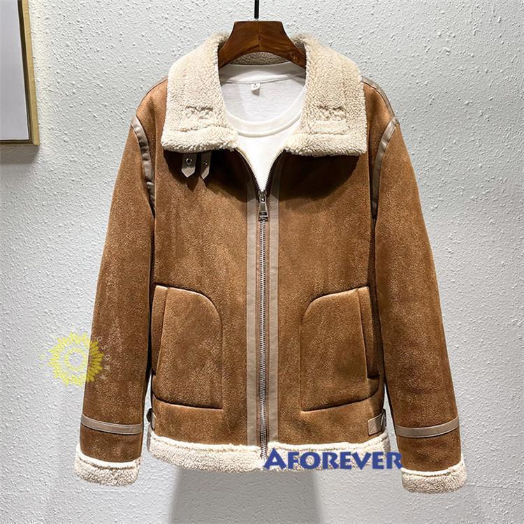 ムートンコート メンズ ジャケット 秋冬 ブルゾン ボア ムートンコート メンズ ジャケット 秋冬 ブルゾン ボア