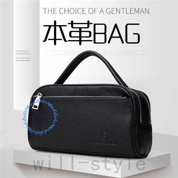 セカンドバッグ メンズ 本革 牛革 クラッチバッグ 鞄 ビジネス