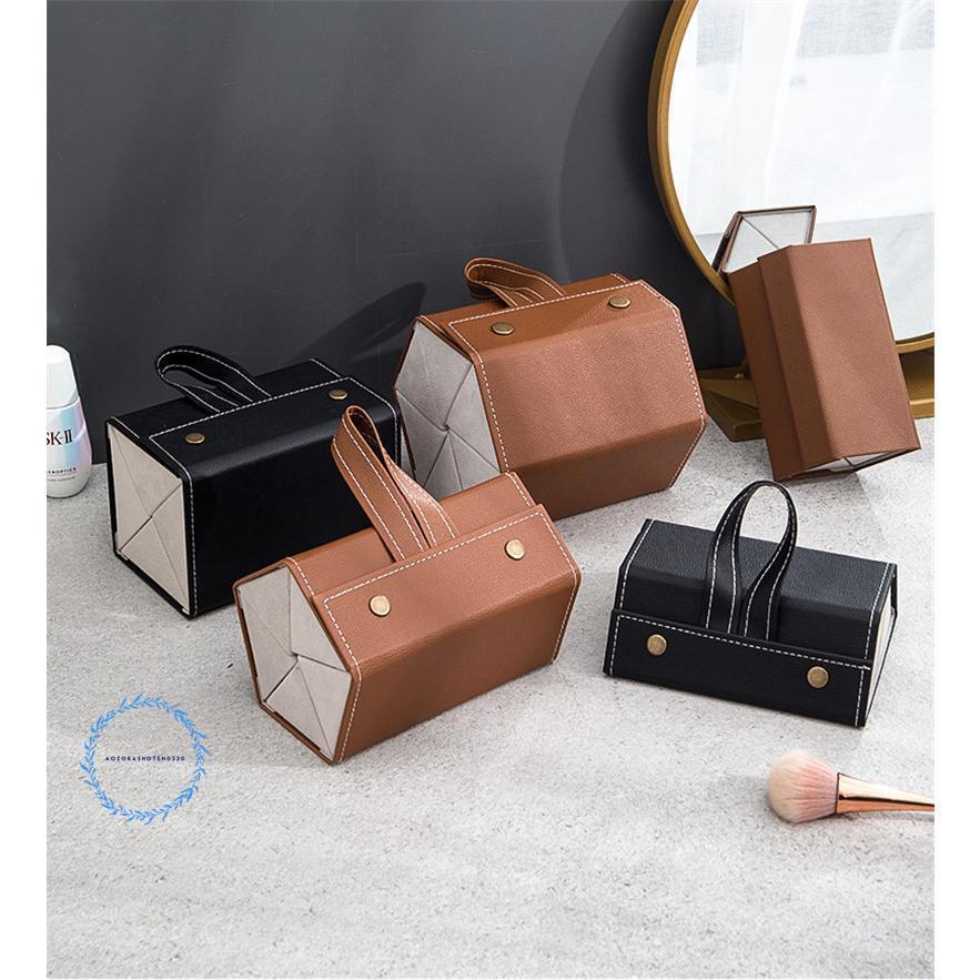 メガネケース 5本収納 メガネ収納 眼鏡収納ボックス 取っ手付き