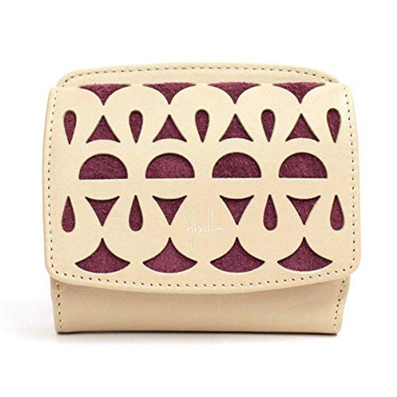 シビラ Sybilla 財布 帽子 ファッション小物 ピエッサ 2折財布 ボックス小銭入れ ベージュ 42