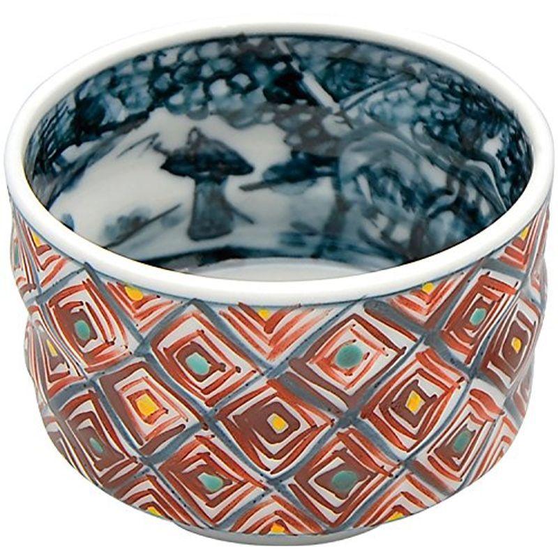 大人の上質大人の上質京焼 清水焼 ぐい呑み おちょこ 盃 (木箱入) 赤絵