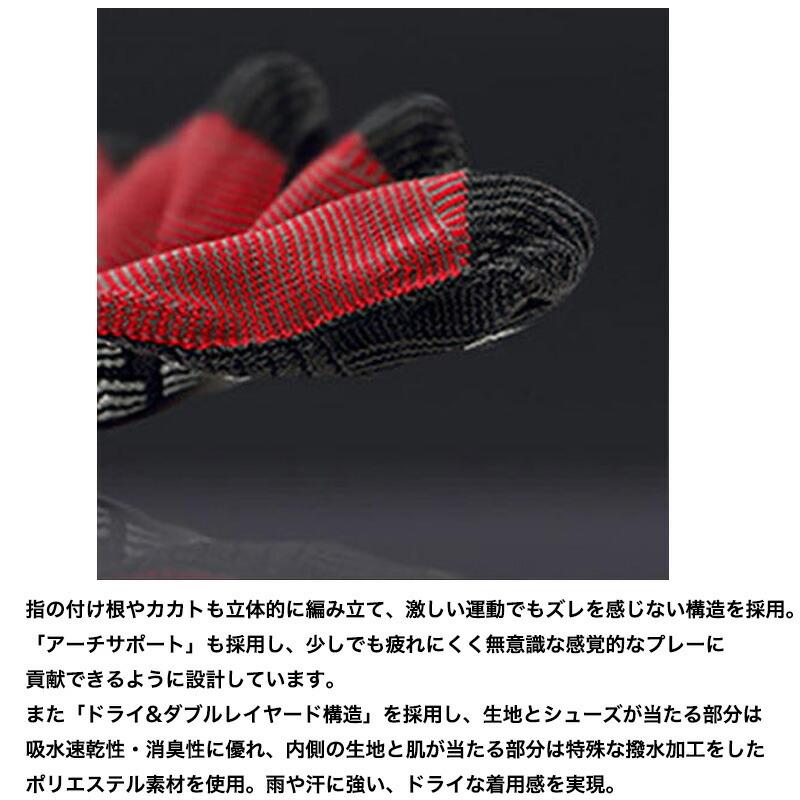 【ネコポス送料無料】タビオ(Tabio) タビオソックス フットボール五本指ソックス サッカー ショート フットサル ストッキング 靴下 0711-40014-09|aozoraya-sp|07