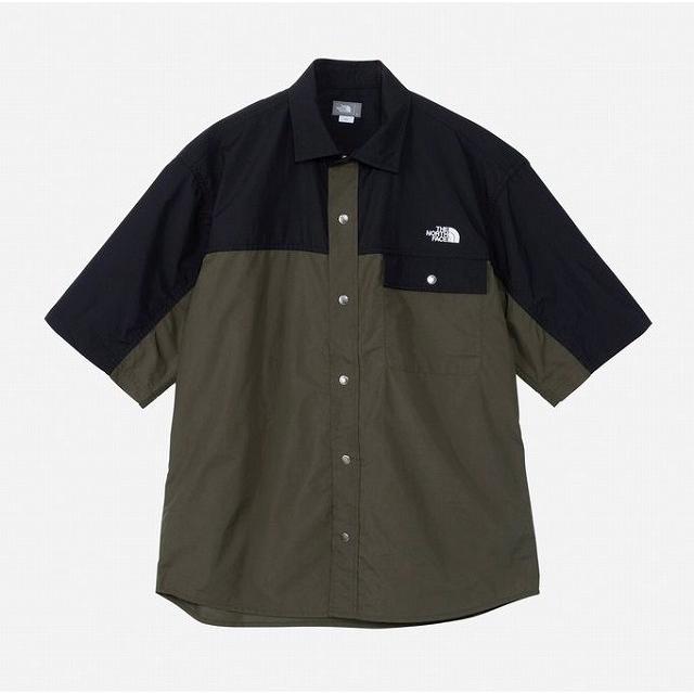 ま*）様 The north face ヌプシ半袖シャツ　L THE NORTH FACE×Taylor design ザ・ノース・フェイス 半袖シャツ