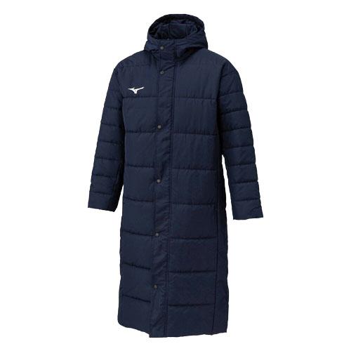 MIZUNO（ミズノ） 野球 ウエア 中綿ロングコート (25aw) ネイビー M-L