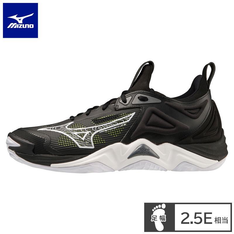 美品中古WEVE MOENTUM３ バレーボールシューズ　２３.５㎝ MIZUNO（ミズノ） バレーボールシューズ WAVE MOMENTUM 3 ウエーブ