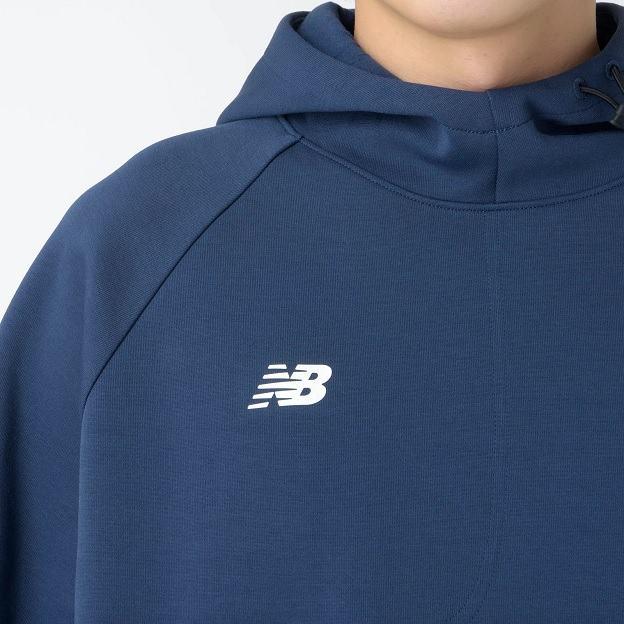 ニューバランス(NewBalance) BP フリースフーディショートスリーブトップ (24ss) アパレル ウェア アッシュへザー/ブラック/NBネイビー MT41708-AHH/BK/NNY｜aozoraya-sp｜10