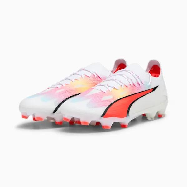 激安工場直販 プーマ（puma） メンズ ウルトラ アルティメット FG/AG サッカー スパイク (23aw) PUMA White-PUMA Black-Fire Orchid 10731101