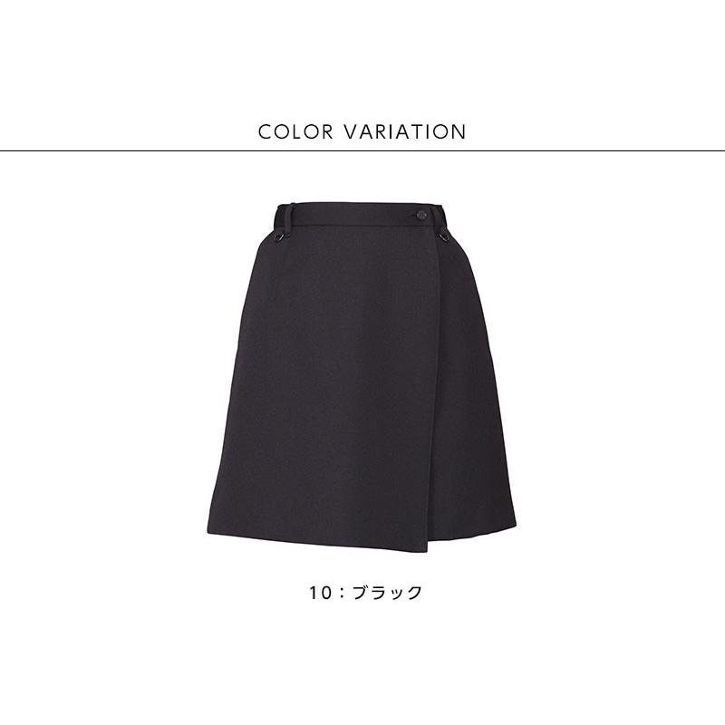 ブラック ダブルボタン キュロット キュロット レディース ダブルラップキュロット 2WAY ストレッチ