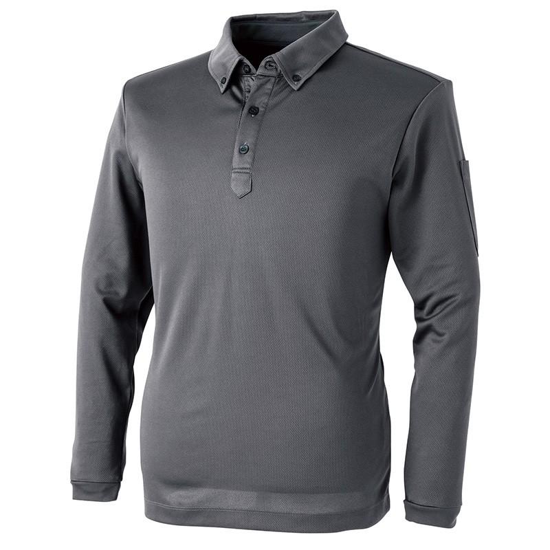 Cph/Golf 長袖ポロシャツ L 黒 CPH／GOLF(キャプテンズヘルムゴルフ) 半袖ポロシャツ ブラック