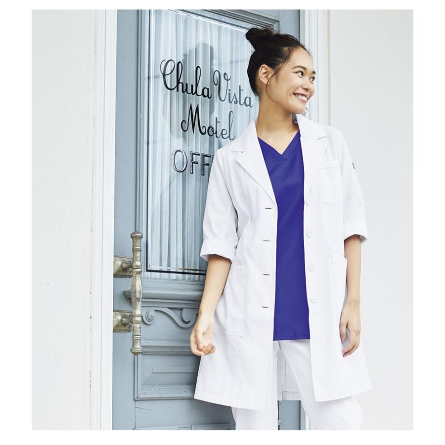 白衣 ドクターコート レディース Folk シングルコート Cherokee チェロキー 手術衣 オペ着 Fo1 Ch450 Apparelbank 通販 Yahoo ショッピング