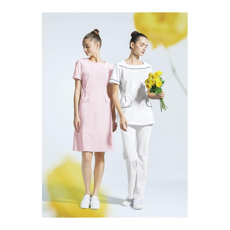 ワコール 白衣 半袖ワンピース レディース ナースウェア ワコール Wacoal 手術衣 オペ着 Fo1 Hi108 Apparelbank 通販 Yahoo ショッピング