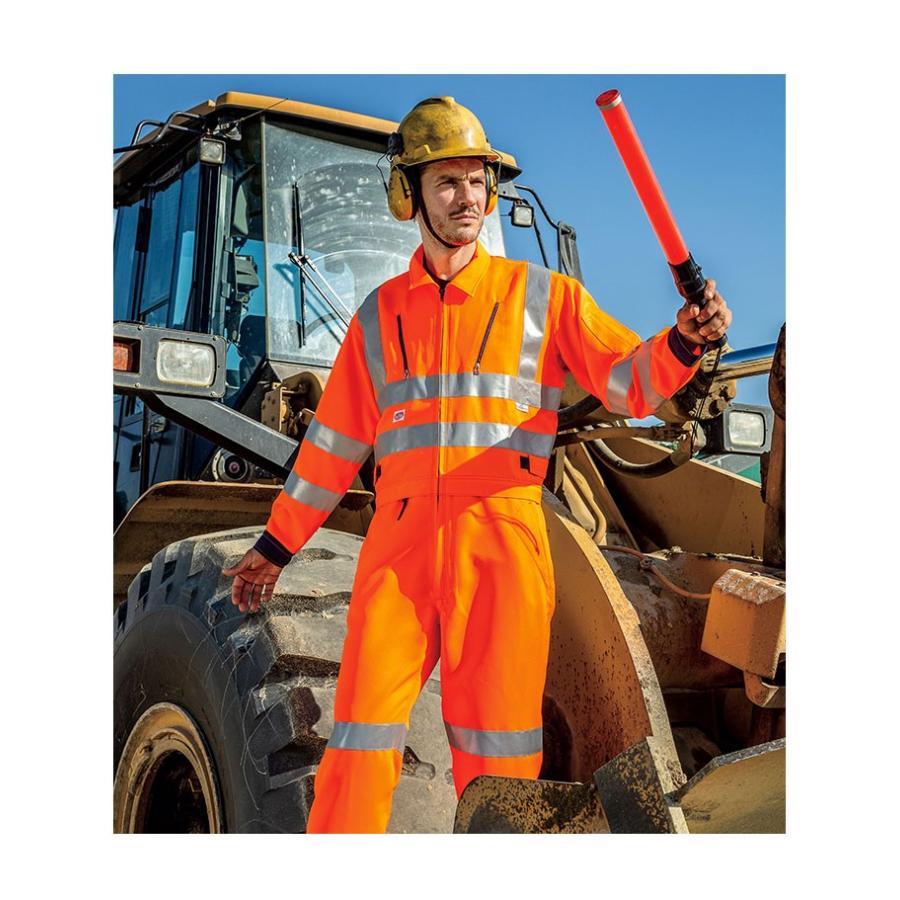 山田辰 つなぎ 警備服 高視認性反射型ツナギ 帯電防止 トイレ簡単 反射