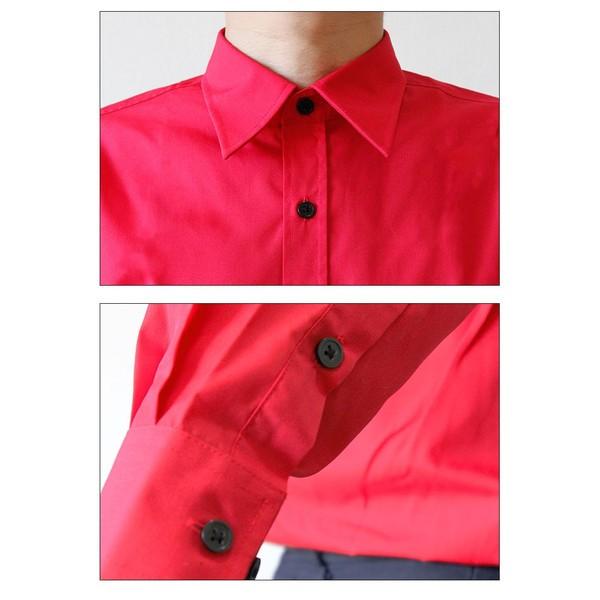 赤シャツ メンズ シャツ 長袖 カラーシャツ レディース 赤 シャツ ワイシャツ レッド 無地 コスプレ 衣装 Akashirts アパレルユニフォーム 通販 Yahoo ショッピング