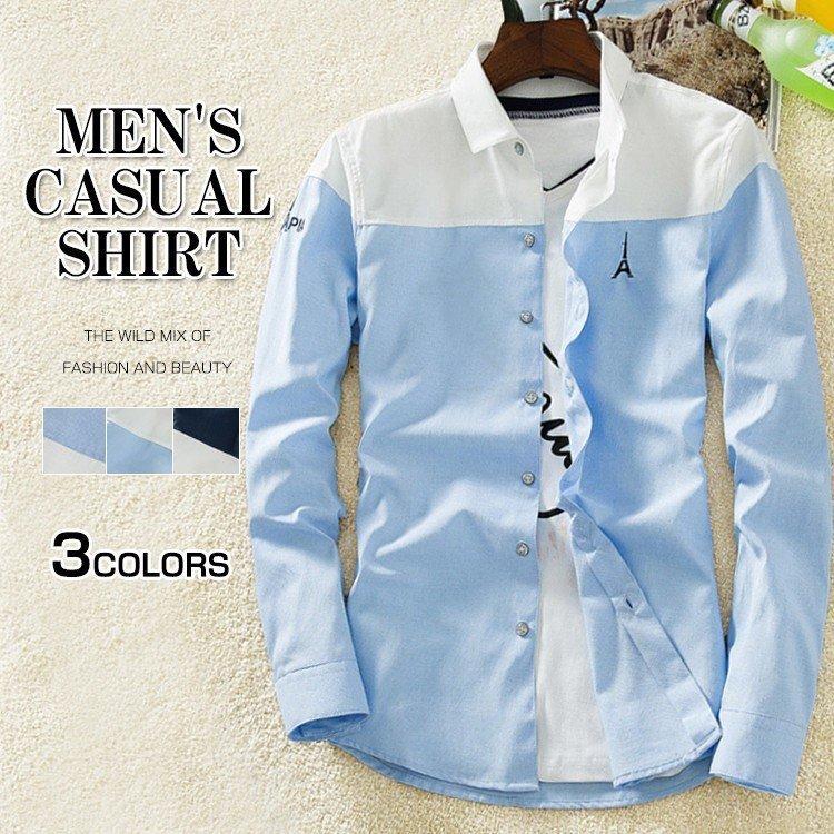 シャツ メンズ 長袖 開襟 カジュアルシャツ ネルシャツ メンズ シャツ ワイシャツ トップス スリム おしゃれ 長袖シャツ Apa0517b アパーレ 通販 Yahoo ショッピング