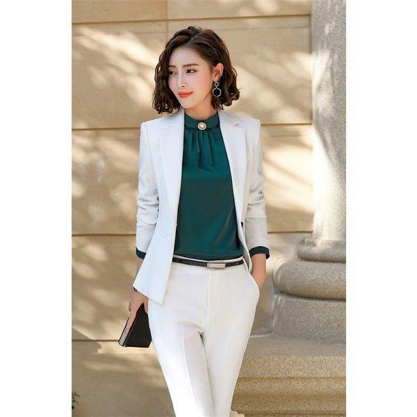 激安先着 セットアップレディーススーツセレモニー2点セットパンツスーツフォーマルスーツジャケット卒業式入学式ママ通勤ol面接30代40代大きいサイズ Pacificoutfitters Com