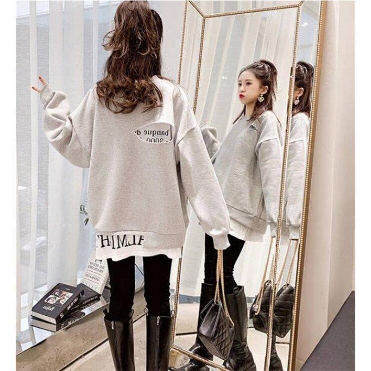 パーカー レディース トレーナー 秋服 トップス レイヤード風 ゆったり ゆる チュニック 体型カバー プルオーバー カジュアル 人気激安