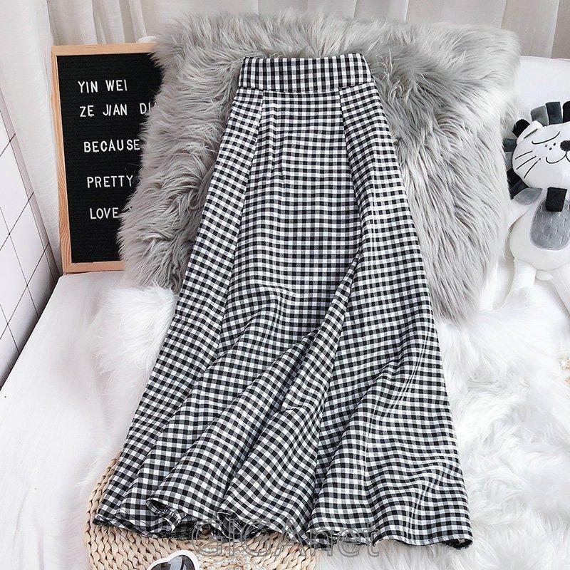 ギンガムチェックミモレ丈スカートレディース大人上品コーデ春カラー春色コーディネイト Zys0611b アパーレ 通販 Yahoo ショッピング