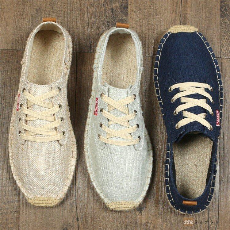 カジュアルシューズ エスパドリーユ メンズ シューズ 麻靴 靴 夏 スニーカー レースアップ 透気 涼しい シンプル 夏物 Zys0617b アパーレ 通販 Yahoo ショッピング